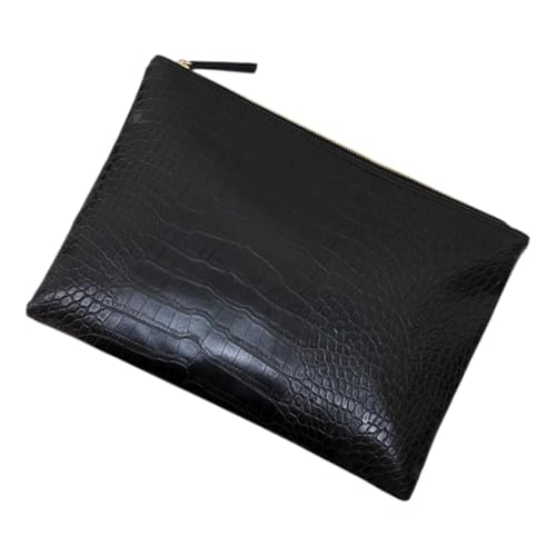FOMIYES Stylische Damen Clutch Handtasche Alligatorprägung PU Material Zipper Verschluss Abendtasche Envelope Bag für Party Shopping Alltag von FOMIYES