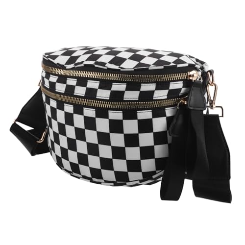 FOMIYES Stylische Karierte Damen-umhängetasche Verstellbar Große Kapazität Leichtes Langlebig und Formstabil Modische Schultertasche für Alltag und Reisen von FOMIYES