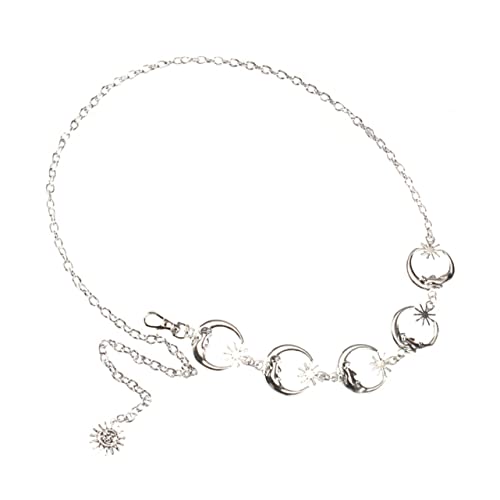 FOMIYES Stylische Taillenkette für Damen Verstellbare Metallkette mit Mondanhänger Gürtelzubehör für Hip Hop Punk Outfits Partys Festliche Anlässe FOMIYES Stylische Taillenkette für Damen Verstellbare Metallkette mit Mondanhänger Gürtelzubehör für Hip Hop Punk Outfits Partys Festliche Anlässe von FOMIYES