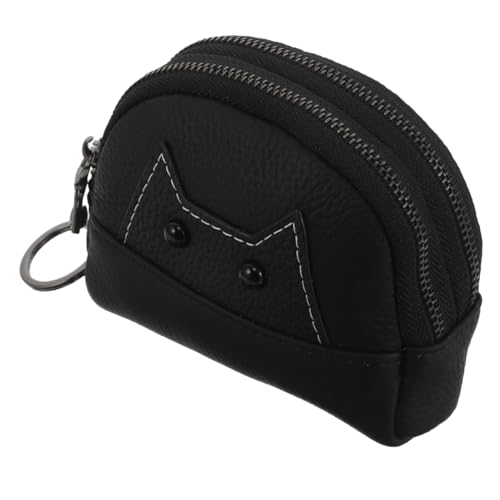 FOMIYES Münzgeldbörse Mit Reißverschluss Und Katzengesicht-Design Aus Hochwertigem Material Kompakter Kleingeldbeutel Mit Tiermotiv Passend Für Täglichen Gebrauch Und Reisen Für von FOMIYES