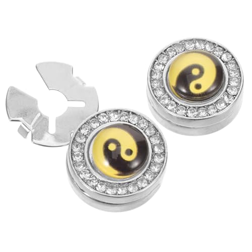 FOMIYES Tai Chi Cufflinks Knopfdekor Knopfüberzüge für Hemden Manschetten -Link -Cover Hemdknöpfe Dekorative Knöpfe für Hemden Stahlmanschettenglieder sind Männer mit Männern Zinklegierung von FOMIYES
