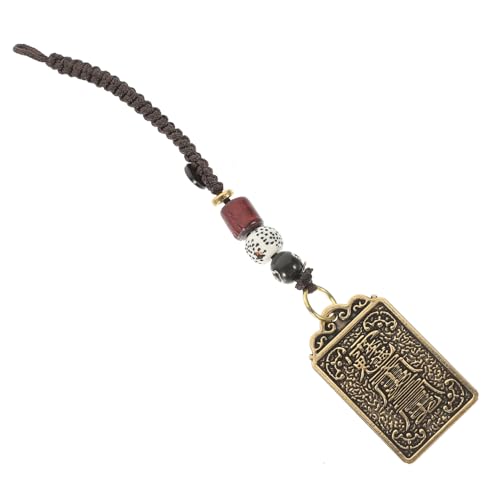 FOMIYES Taisui Anhänger Schlüsselanhänger aus Messing Chinesisches Feng Shui Amulett Filigranes Design Vielseitiger Glücksbringer für Taschen und Rucksäcke Leicht und Tragbar von FOMIYES