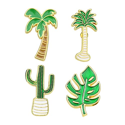 FOMIYES Teiliges Cartoon Pflanzen Broschen Kaktus Kokos Monstera Anstecknadeln aus Langlebiger Legierung Bunte Brustnadeln für Kleidung Taschen Mützen Geeignet für Frauen und Mädchen von FOMIYES
