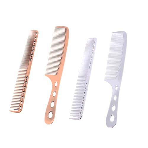 FOMIYES Teiliges Haarschneidekamm Set aus Aluminium Professioneller Salon Detangler Kamm Halbe und Zähne Rostfrei Langlebig Bronzefarben für Herren und Damen Haarstyling FOMIYES Teiliges Haarschneidekamm Set aus Aluminium Professioneller Salon Detangler Kamm Halbe und Zähne Rostfrei Langlebig Bronzefarben für Herren und Damen Haarstyling von FOMIYES