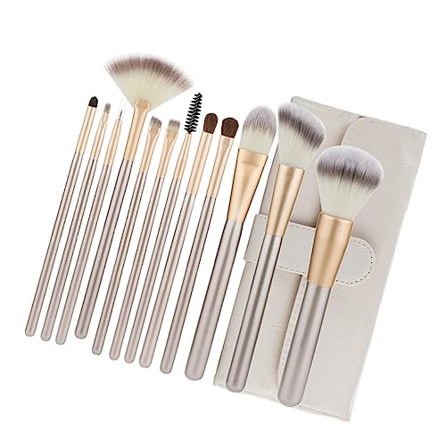 FOMIYES Teiliges Make Up Pinselset mit Nylonborsten Mascara und Augenbrauenbürsten mit Kosmetiktasche Vielseitig für Rouge Modellierung Lidschatten Professionell für Salon und Zuhause von FOMIYES