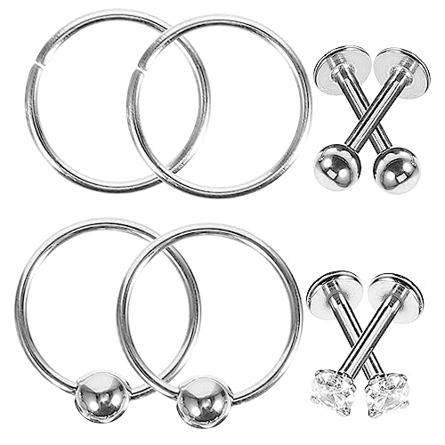 FOMIYES Teiliges Nasenring Metall für Damen Verstellbare Hautfreundliche Nasenpiercing Hoops und Nasenstecker Sicherer Langlebiger Schmuck für Individuellen Stil und Verschiedene von FOMIYES