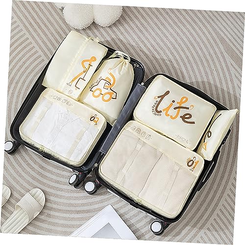 FOMIYES Teiliges Travel Packing Cube Koffer Organizer Leicht Kompakt Vielseitige Reise Kleider und Kompressionssäcke Faltbare Aufbewahrungsbeutel für Koffer Rucksack Camping Gym Strand von FOMIYES
