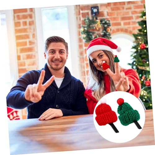 FOMIYES Teiliges Weihnachtsmützen Haarklammern aus Elastischem Wollgarn Gestrickte Kleine Hüte Rot und Roségold Modischer Haarschmuck für Damen und Festliche Weihnachtsdeko FOMIYES Teiliges Weihnachtsmützen Haarklammern aus Elastischem Wollgarn Gestrickte Kleine Hüte Rot und Roségold Modischer Haarschmuck für Damen und Festliche Weihnachtsdeko von FOMIYES
