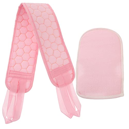 FOMIYES Tiefenreinigender Rückenwäscher Badetuch Rückenzieh-duschhandschuhe Weiches Material von FOMIYES