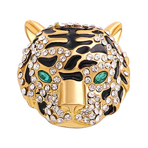 FOMIYES Tiger Brosche Pin mit Dekorative Anstecknadel für Kleidung Vielseitiges Accessoire für Damen Herren Modisches Tigerkopf Design für Jacken Taschen von FOMIYES