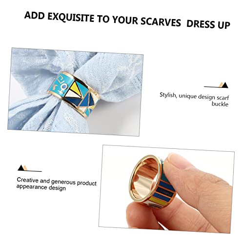 FOMIYES Titanium Schalring Damen Vintage Schal Schnalle Kreativer Rostresistenter Schalclip Für Schals Und Tücher Vielseitig Einsetzbar Langlebiges Modisches Accessoire von FOMIYES