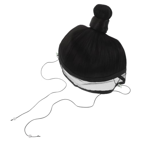 FOMIYES Traditionelle Herrenperücke Hanfu Stil Verstellbar Weiches Kunsthaar Antikes Chinesisches Cosplay Haarteil für Historische Kostüme und Theater von FOMIYES