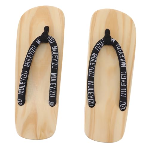 FOMIYES Traditionelle Japanische Herren Geta Sandalen aus Holz Flache Kimono Clogs Atmungsaktiv Hautfreundlich Angenehm für Langes Gehen Schwarzes Kiefernholz FOMIYES Traditionelle Japanische Herren Geta Sandalen aus Holz Flache Kimono Clogs Atmungsaktiv Hautfreundlich Angenehm für Langes Gehen Schwarzes Kiefernholz von FOMIYES