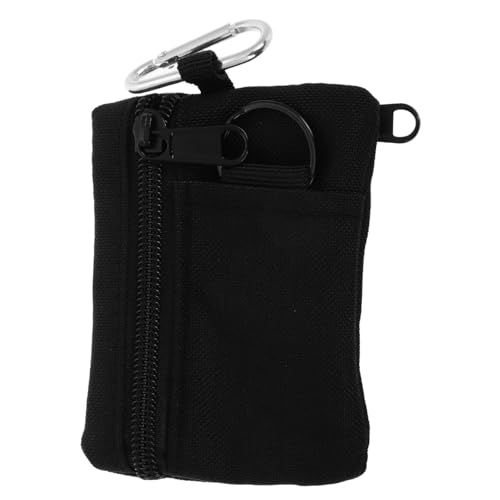 FOMIYES Mini-schlüsselanhänger-Tasche Aus Polyester Mit Reißverschluss Organizer Für Kleine Gegenstände Wie Schlüssel Und Münzen Clip Für Geeignet Für Reisen Wandern Und Outdoor-aktivitäte von FOMIYES