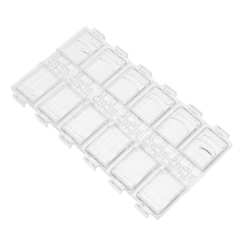 FOMIYES Transparente Acryl Aufbewahrungsbox Für Strasssteine Fächer Für Nagelkunst Schmuck Und Bastelbedarf Praktischer Organizer Für Kleine Dekorationen von FOMIYES