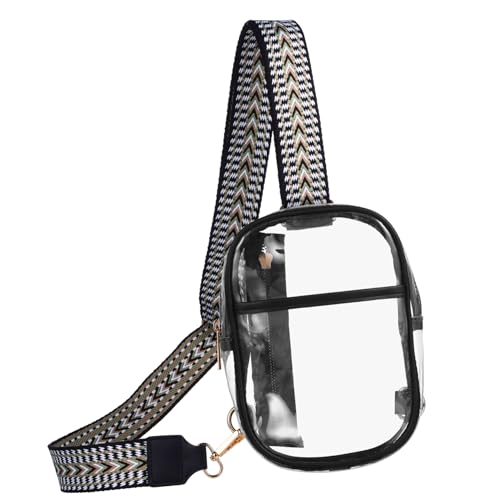FOMIYES Transparente Crossbody Tasche Aus TPU-Material Wasserabweisend Und Multifunktional Für Damen Mit Verstellbarem Schultergurt Geeignet Für Täglichen Gebrauch Reisen Und von FOMIYES