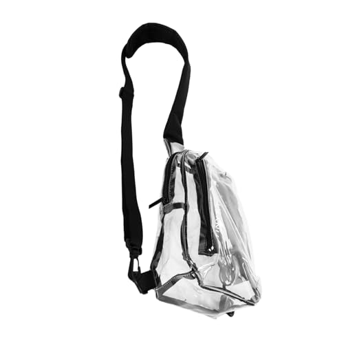 FOMIYES Transparente Durchsichtige Umhängetasche Stadionzugelassen Für Damen Mit Verstellbarem Gurt Geeignet Für Handy Schlüssel Karten Reisen Fitness Und Outdoor-aktivitäten von FOMIYES