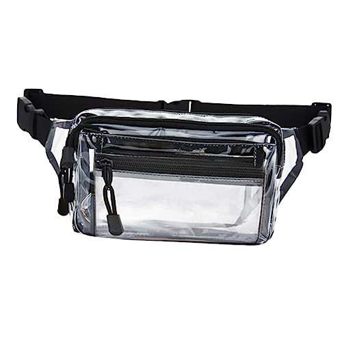 FOMIYES Transparente Fanny Pack wasserdichte Brusttasche Outdoor-hüfttasche Durchsichtige Sporttasche Multifunktionale Hüfttasche Mit Reißverschluss Für Damen Herren Einkauf Reisen Wandern von FOMIYES