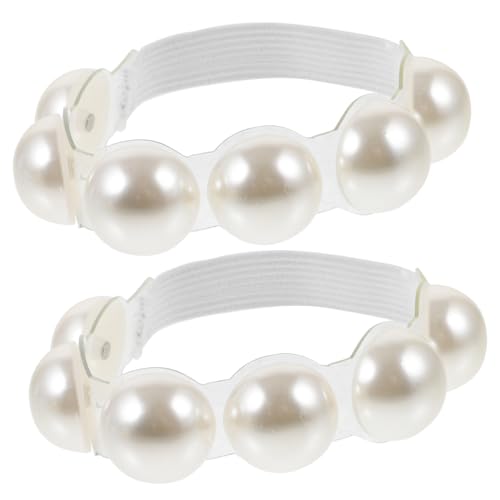 FOMIYES Transparente High Heels Schuhriemen mit Perlen Verstellbare Rutschfeste Fersenriemen für Damen Geeignet für Hohe Absätze Riemen Modisches Sicheres Schuhzubehör zum Tanzen und von FOMIYES