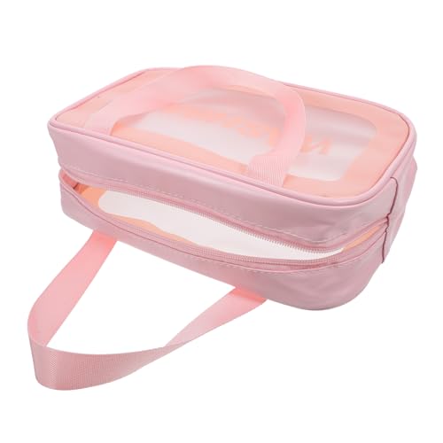FOMIYES Transparente Kosmetiktasche Mit Reißverschluss Kulturbeutel Für Damen Make-up-Tasche Für Reisen Transparenter Make-up-Beutel Leicht Und Tragbar Mit Verstärkten Nähten Fenster von FOMIYES
