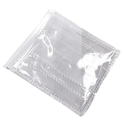 FOMIYES Transparente PVC Kartenbörse Kompakt und Robust Klare Münzgeldbörse Tragbare Geldbörse für Shopping Reisen und Alltag von FOMIYES