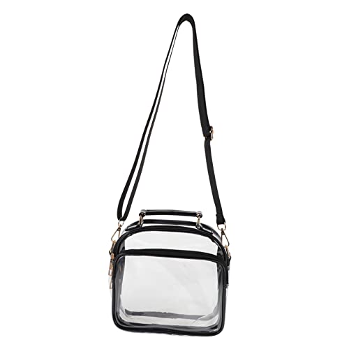 FOMIYES Transparente PVC Umhängetasche Damen Crossbody Messenger Bag Kleine Schultertasche für Alltag Shopping Konzert und Reisen Leichte Durchsichtige Handtasche für Stilbewusste Frauen von FOMIYES