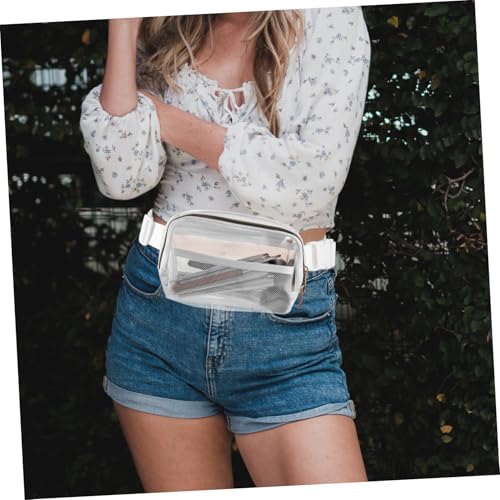 FOMIYES Transparente Verstellbare Bauchtasche und Brustbeutel Wasserdichtes Leichtes Outdoor Hüfttaschen Damen und Herren Vielseitig Nutzbar Beim Laufen Radfahren und Reisen von FOMIYES