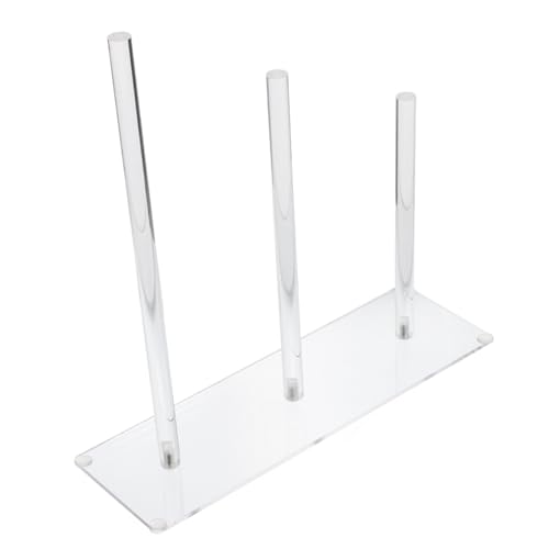 FOMIYES Haargummi Organizer Acryl Transparent 3-Stufiges Aufbewahrungsregal Scrunchie Halter für Frauen und Mädchen Haarschmuck Präsentationsständer Kompakt für Schminktisch Schlafzimmer von FOMIYES