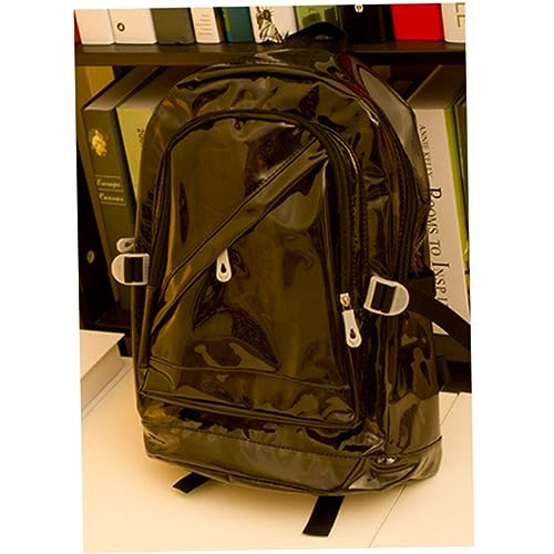 FOMIYES Transparenter Schulrucksack Für Damen Geräumige Schultertasche Aus Mesh Mit Verstellbarem Schultergurt Leichter Und Praktischer Tagesrucksack Für Mädchen Und Erwachsene Schwarz von FOMIYES