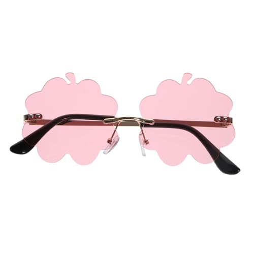 FOMIYES Trendige Randlose Sonnenbrille Unregelmäßige Form Stylische Partybrille Vielseitig für Festival Karneval Cosplay UV schutz Robustes PC material für Damen und Herren von FOMIYES