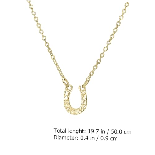 FOMIYES U förmige Glücksbringer Halskette Damen Pferdehufe Anhänger Modischer Schmuck Zarte Clavicle Chain Alltags Party accessoire in Gold FOMIYES U förmige Glücksbringer Halskette Damen Pferdehufe Anhänger Modischer Schmuck Zarte Clavicle Chain Alltags Party accessoire in Gold von FOMIYES