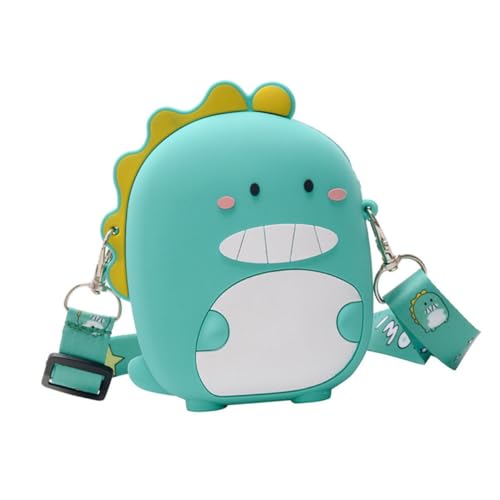 FOMIYES Umhängegeldbeutel Flexiblem Silikon Kleines Crossbody Portemonnaie mit Reißverschluss Unisex Leicht Kompakt für Münzen Shopping und Freizeitgebrauch Grün von FOMIYES