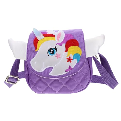 FOMIYES Umhängetasche Einhorn Cartoon Design Mini Crossbody Bag für Mädchen Langlebiges Material Praktische Kapazität Vielseitig Verwendbar für Schule und Freizeit Schultertasche in von FOMIYES