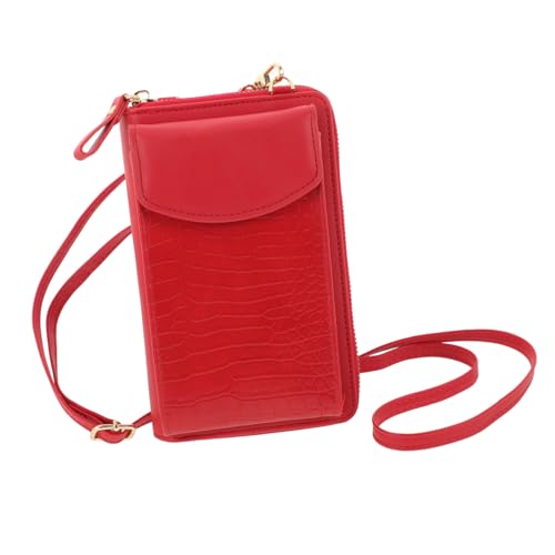 FOMIYES Umhängetasche Geldbörse damen schultertasche mini handtasche Multifunktionale Handytasche Vertikale Handtasche praktisch Brieftasche Handytasche Handy Brieftasche Pu rot FOMIYES Umhängetasche Geldbörse damen schultertasche mini handtasche Multifunktionale Handytasche Vertikale Handtasche praktisch Brieftasche Handytasche Handy Brieftasche Pu rot von FOMIYES