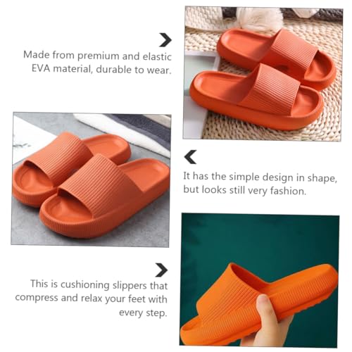 FOMIYES Unisex Badeschuhe mit Dicker Sohle Rutschfest Schnelltrocknend Atmungsaktiv Leichte Eva slipper für Bad Zuhause Pool Modische Hausschuhe Damen Herren von FOMIYES