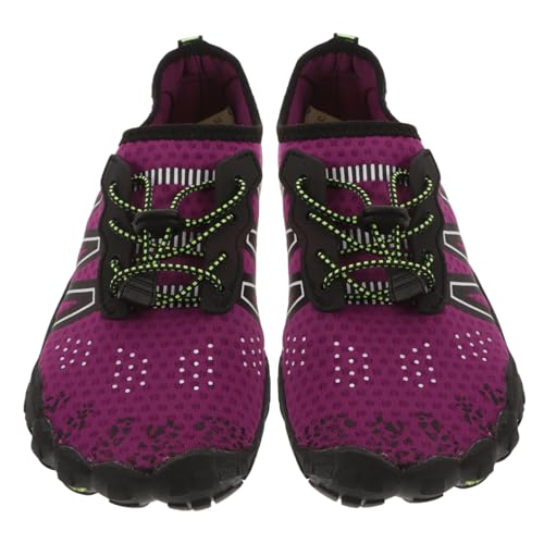FOMIYES Unisex Wasserschuhe Schnelltrocknend Atmungsaktiv Leicht Outdoor Badeschuhe Damen Herren Barfußschuhe Robust Komfortabel für Strand Schwimmen und Wassersport von FOMIYES