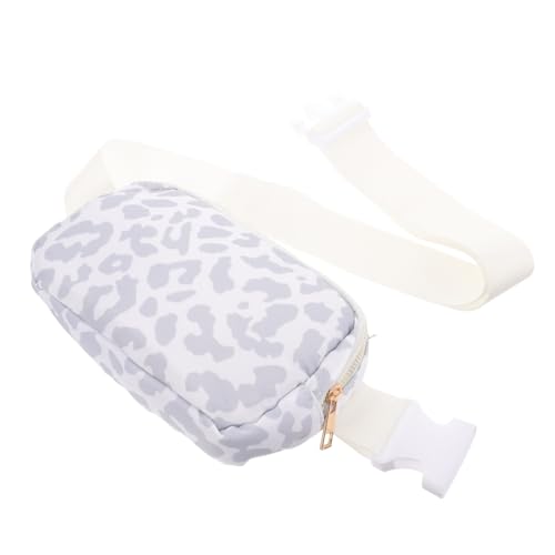 FOMIYES Verstellbare Bauchtasche für Damen Herren Multifunktionale Hüfttasche für Jogging Reisen Freizeit Praktisch Diebstahlsicher Mit Glattem Reißverschluss Robuster Gurt Weißes von FOMIYES