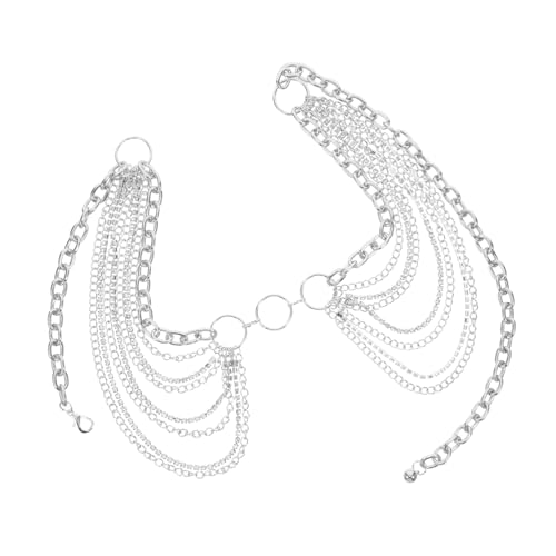 FOMIYES Verstellbare Damen Taillenkette mit Mehrschichtigen Strasssteinen Leichte Körperkette für Vielseitigen Look Komfortable Metallgürtel Modeschmuck für Kleider und Strand von FOMIYES