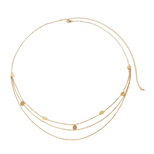 FOMIYES Taillenkette Für Frauen Verstellbare Bauchkette Körperschmuck Für Sommer Strand Partys Festivals Nachtclubs Kleid Rock Hemd Hose Tragbar von FOMIYES