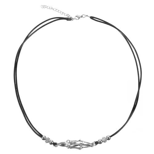 FOMIYES Verstellbare Metallkette mit Leerem Kristallhalter Netzförmiger Anhängerkäfig für DIY Kristallanhänger Eleganter Schmuckhalter für Halsketten FOMIYES Verstellbare Metallkette mit Leerem Kristallhalter Netzförmiger Anhängerkäfig für DIY Kristallanhänger Eleganter Schmuckhalter für Halsketten von FOMIYES