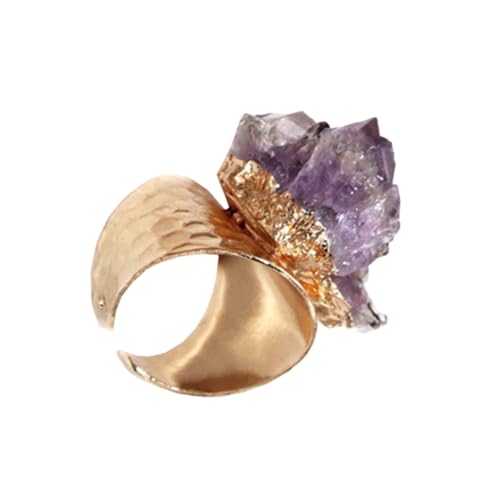 FOMIYES Verstellbarer Achatring Damen Modisch Kreativer Offener Fingerring Eleganter Schmuck für Party Alltag von FOMIYES