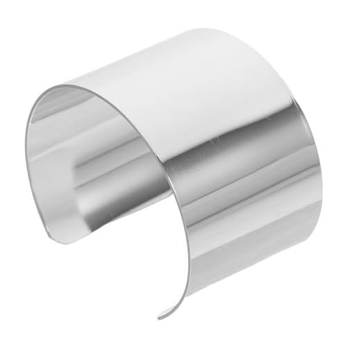 FOMIYES Verstellbarer Damen Manschettenarmreif aus Modischer Silberfarbener Cuff Bangle Breiter Armschmuck für Alltag Party und Geschenkideen von FOMIYES