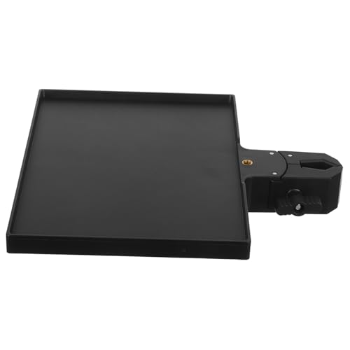 FOMIYES Verstellbarer Make up Organizer mit Ablage und Licht Kosmetik Maniküre Ständer für Lash Trays Maniküretisch Nagelstation Tragbarer Nageltisch für Salon und Heimgebrauch Schwarz von FOMIYES