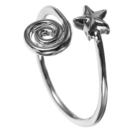 FOMIYES Verstellbarer Metall Zehenring Damen Offener Vintage Stern Design Strand Schmuck Eleganter Flexibler Robuster Damenschmuck Für Sommerparty Und Alltag von FOMIYES