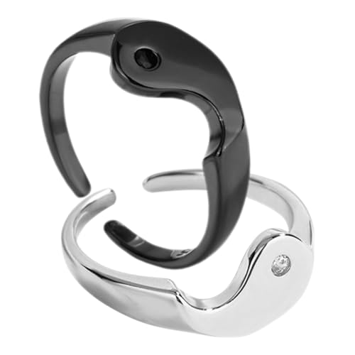 FOMIYES Symbolring Verstellbar Minimalistisch Passend Für Beide Liebhaber Jubiläumsring Valentinstagsgeschenk Schmuck Für Auffällig von FOMIYES