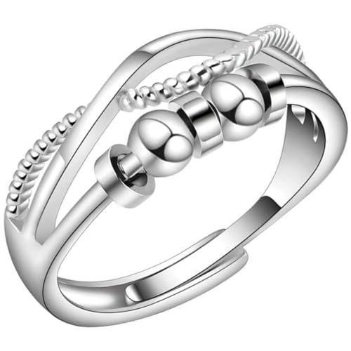 FOMIYES Verstellbarer Ring für Damen Minimalistischer Mehrlagiger Knotenring Eleganter Schmuck für Perfektes für Weihnachten oder Verlobung von FOMIYES