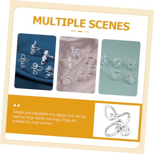 FOMIYES Verstellbarer Zehenring Offenes Design Fußschmuck für Damen Sommer Strand Kreativer Einzigartiger Knöchelring Komfortabel Einstellbar von FOMIYES