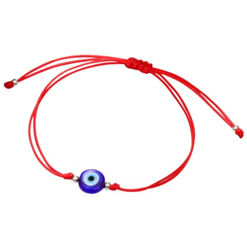 FOMIYES Verstellbares Evil Eye Armband Damen Herren Minimalistisches Schmuckstück Rotes Fadenarmband Schutzamulett Handgefertigt Komfortabel und Modisch von FOMIYES