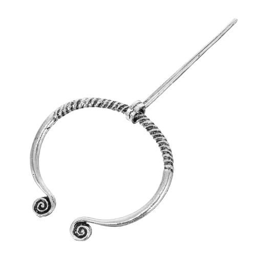 FOMIYES Wikinger Brosche Silber Stil Vintage Broschennadeln Accessoires Befestigung Kostüm Party Outfit Handtasche Dekoration Gürtelschnalle von FOMIYES