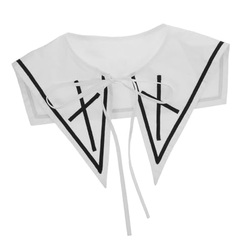 FOMIYES Vintage Abnehmbarer Baumwollkragen Weiß Falscher Modeblusenkragen für Damen Stilvoller Hautfreundlicher Fake-kragen Einfach zu Reinigen Vielseitig Kombinierbar für Kleider Pullover von FOMIYES